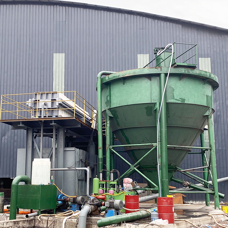 壓濾機(jī)專用泵處理洗煤污泥污水現(xiàn)場